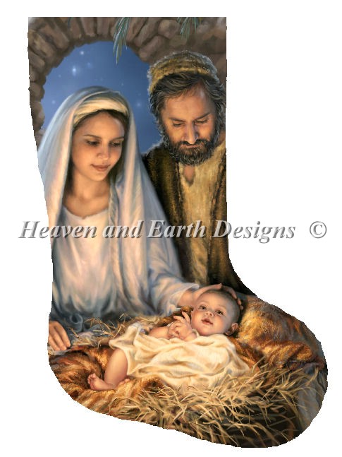 Stocking Holy Family - Click Image to Close